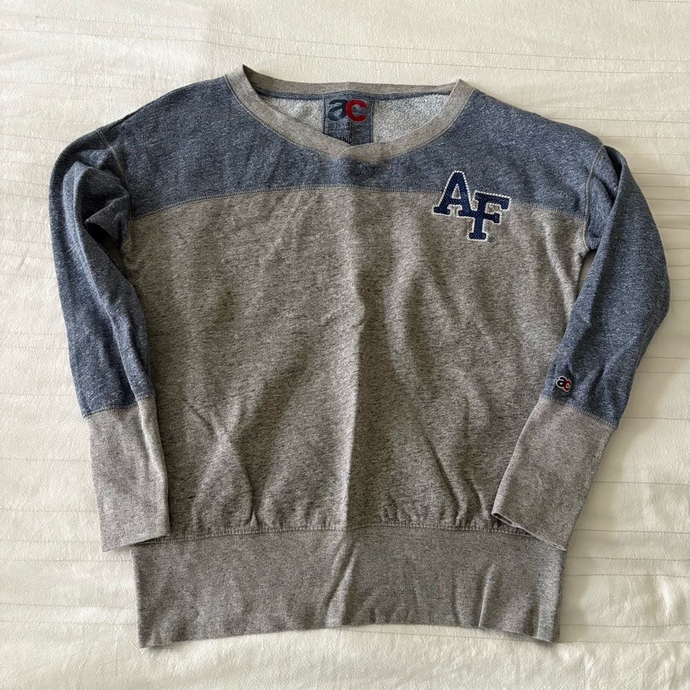 United States Air‎ Force Academy Sweatshirt Crewneck Blue Gray Women’s M